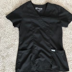 Black scrub top